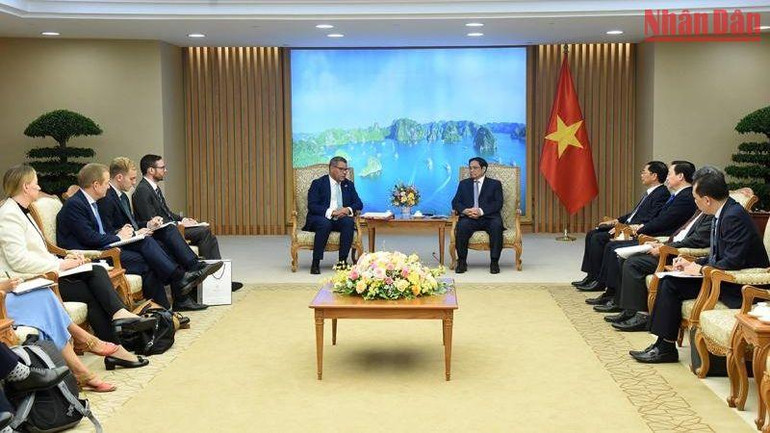 Quang cảnh buổi tiếp.