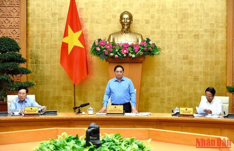 Thủ tướng Phạm Mình Chính chủ trì phiên họp. Thủ tướng Phạm Mình Chính chủ trì phiên họp.