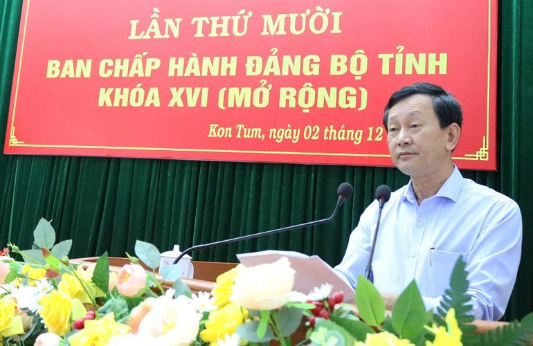 Đồng chí Dương Văn Trang phát biểu tại Hội nghị.