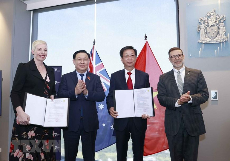 [Ảnh] Hoạt động của Chủ tịch Quốc hội Vương Đình Huệ tại Australia ảnh 4