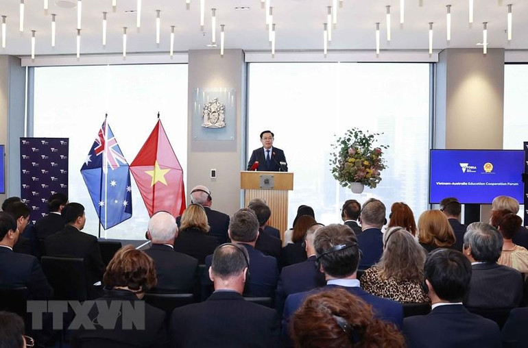 [Ảnh] Hoạt động của Chủ tịch Quốc hội Vương Đình Huệ tại Australia ảnh 3