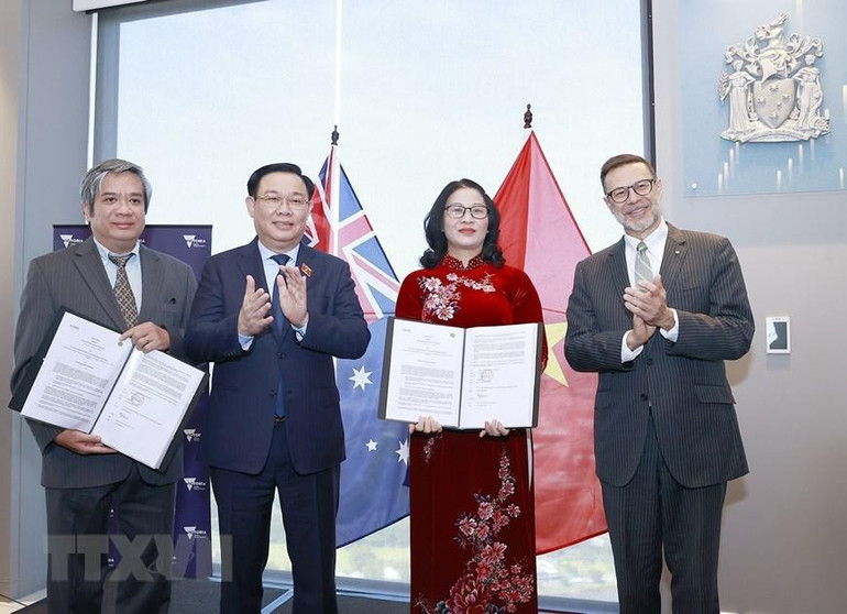 [Ảnh] Hoạt động của Chủ tịch Quốc hội Vương Đình Huệ tại Australia ảnh 8