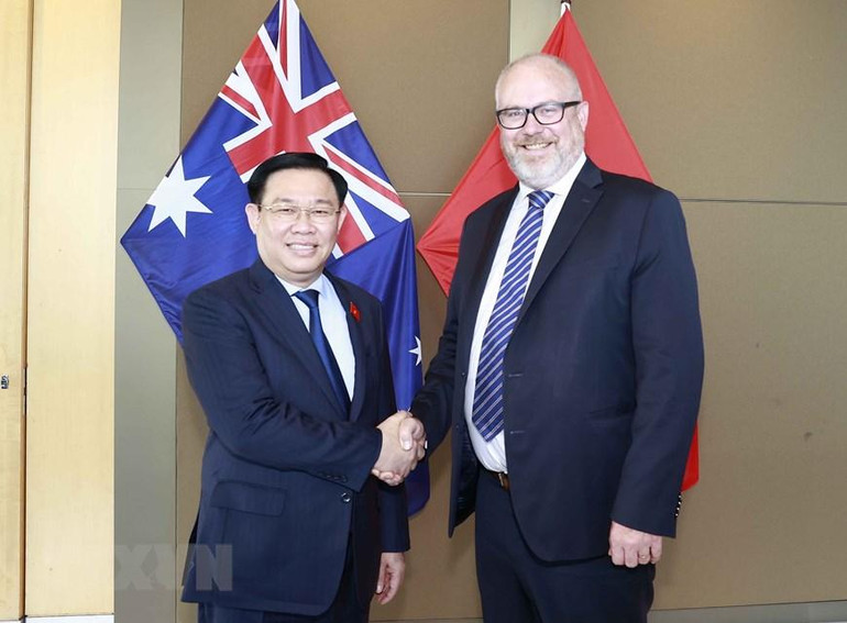 [Ảnh] Hoạt động của Chủ tịch Quốc hội Vương Đình Huệ tại Australia ảnh 2