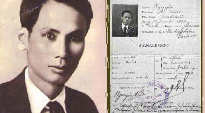 Giấy tờ tùy thân của Nguyễn Ái Quốc được lưu trữ tại Pháp.