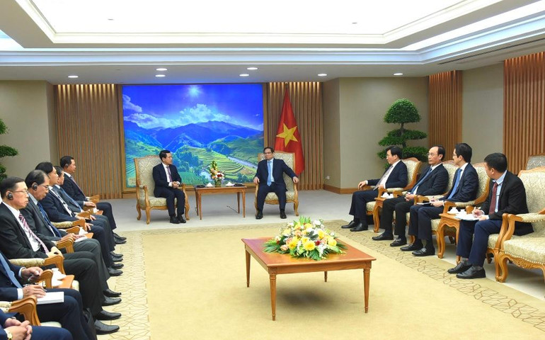 Quang cảnh buổi tiếp.