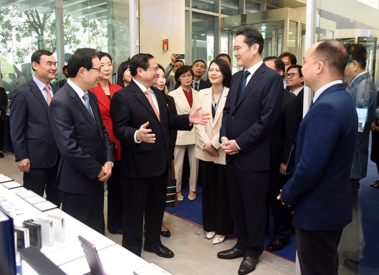 [Ảnh] Thủ tướng Phạm Minh Chính dự khánh thành Trung tâm Nghiên cứu và Phát triển của Samsung ảnh 1
