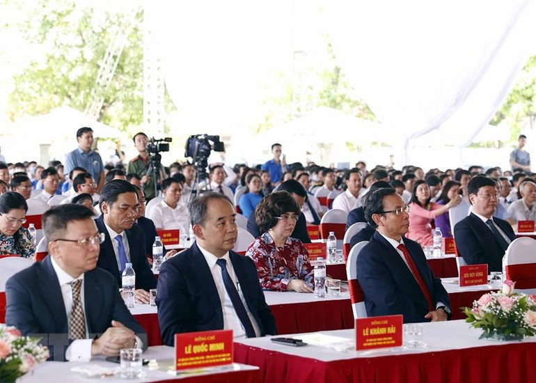 Các đại biểu tham dự Lễ kỷ niệm. (Ảnh: Thống Nhất/TTXVN)