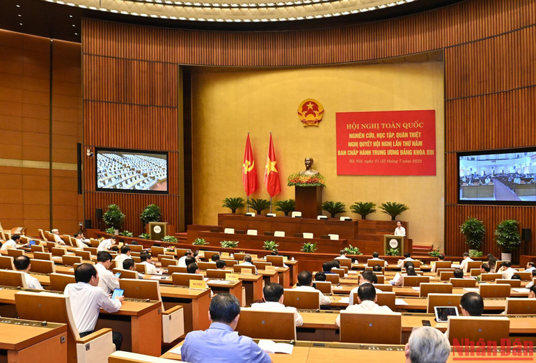  Bế mạc Hội nghị nghiên cứu, học tập, quán triệt Nghị quyết Trung ương 5 khóa XIII ảnh 1