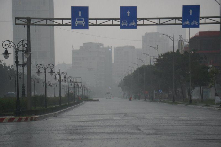 Hình ảnh Đà Nẵng lúc 14 giờ 30 phút ngày 27/9.