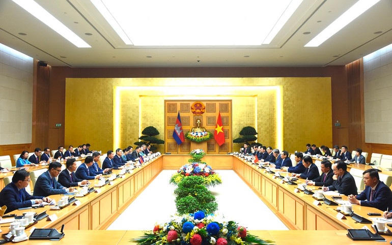 Quang cảnh buổi hội đàm.