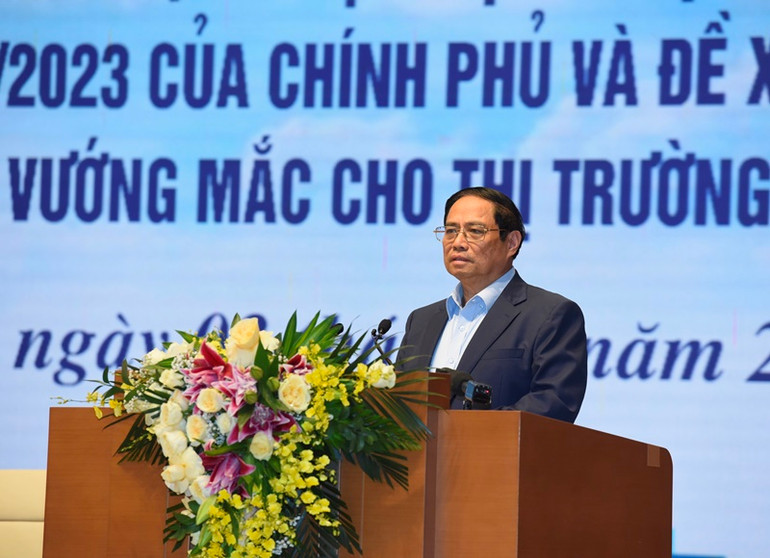 Thủ tướng Phạm Minh Chính phát biểu khai mạc hội nghị. Thủ tướng Phạm Minh Chính phát biểu khai mạc hội nghị.