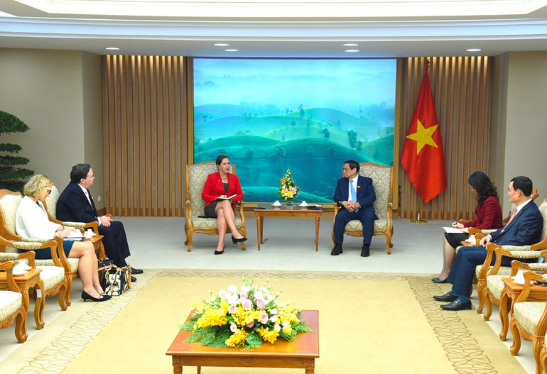 Quang cảnh buổi tiếp.