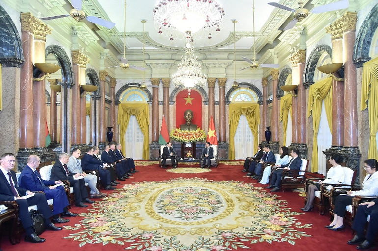 Quang cảnh buổi tiếp.