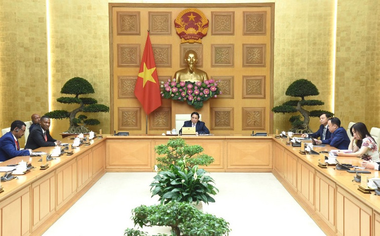 Quang cảnh buổi tiếp.