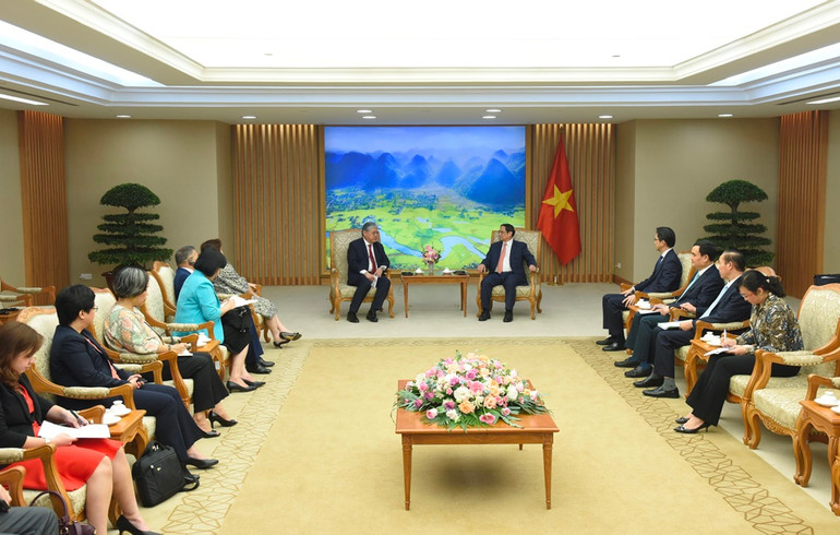 Quang cảnh buổi tiếp.