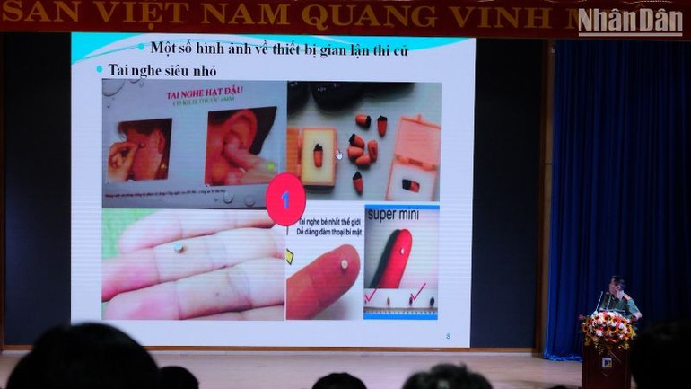 Lưu ý đặc biệt các thiết bị hiện đại dùng để gian lận trong kỳ thi.