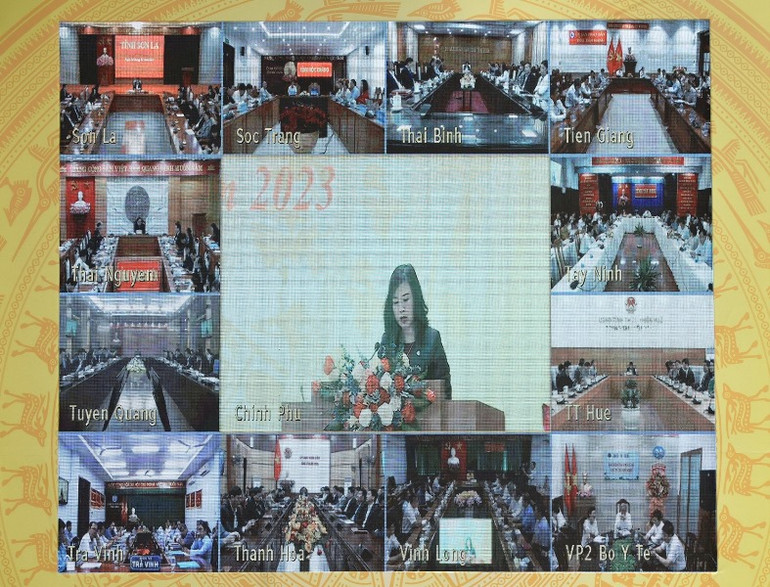 Hội nghị được kết nối trực tuyến đến các tỉnh, thành phố trong cả nước.