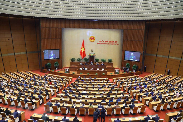 [Ảnh] Quốc hội họp bất thường để xem xét nội dung về công tác nhân sự ảnh 2