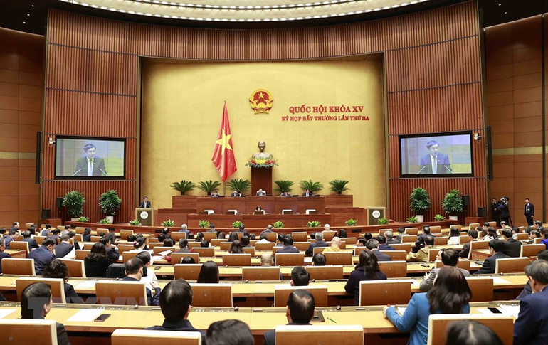 [Ảnh] Quốc hội họp bất thường để xem xét nội dung về công tác nhân sự ảnh 3