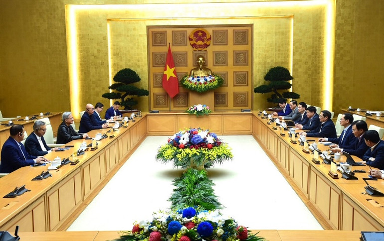 Quang cảnh buổi tiếp.