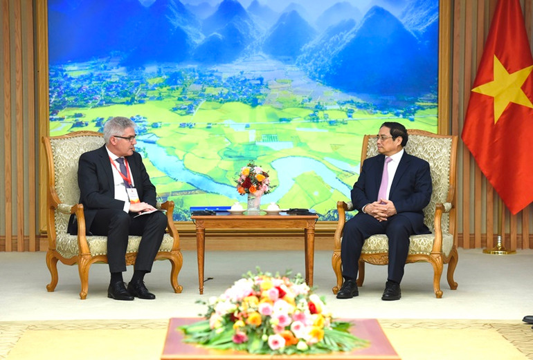 Thủ tướng Phạm Minh Chính tiếp Bộ trưởng Nông nghiệp Thụy Sĩ.