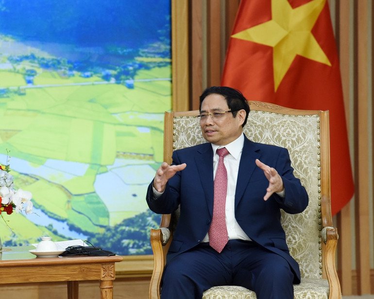 [Ảnh] Thủ tướng Phạm Minh Chính tiếp Thượng nghị sĩ Mike Crapo ảnh 3