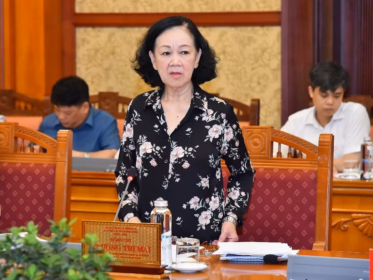 Đồng chí Thường trực Ban Bí thư phát biểu tại Hội nghị. (Ảnh: Thủy Nguyên)