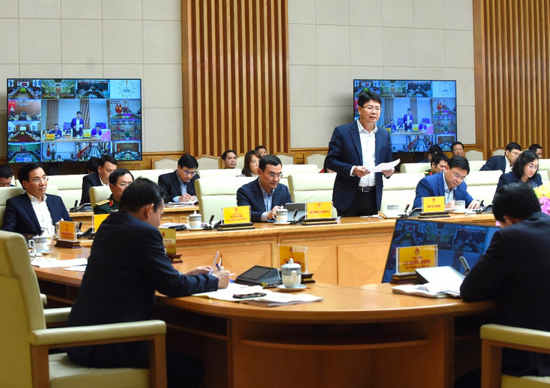 Đại diện lãnh đạo Bộ Tư pháp phát biểu.