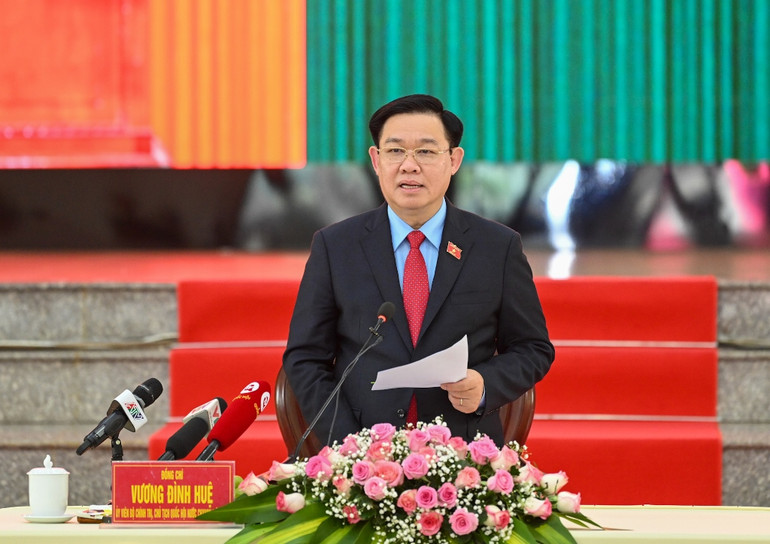 [Ảnh] Chủ tịch Quốc hội Vương Đình Huệ thăm, chúc Tết Bộ Chỉ huy quân sự tỉnh An Giang ảnh 7