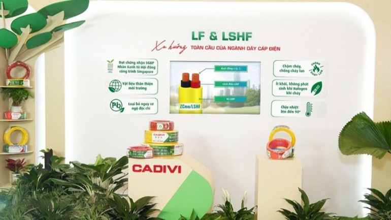 Khu trải nghiệm dòng dây điện LF và LSHF của CADIVI tại Lễ ra mắt sản phẩm mới. Khu trải nghiệm dòng dây điện LF và LSHF của CADIVI tại Lễ ra mắt sản phẩm mới.
