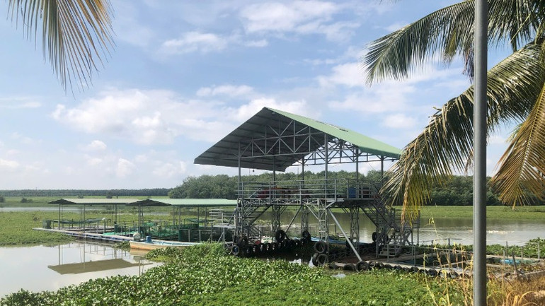 Vi phạm công trình thuỷ lợi ở tỉnh Bình Phước, ảnh chụp năm 2024. (Ảnh TẠ ĐÌNH TIẾN)