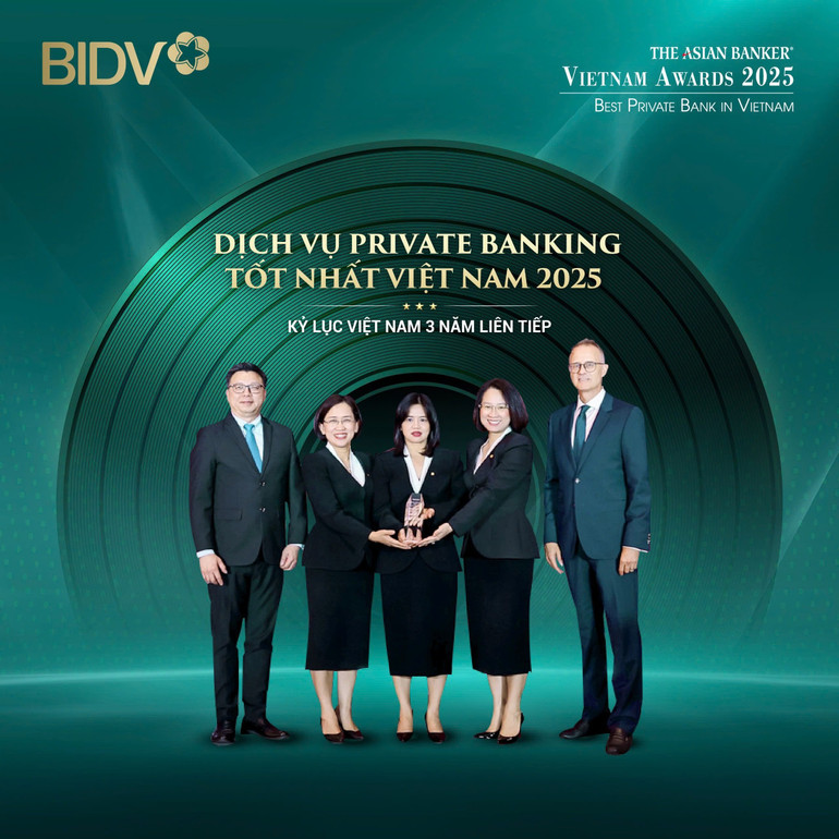 Lần thứ 3 BIDV là Ngân hàng có dịch vụ Private Banking tốt nhất Việt Nam.
