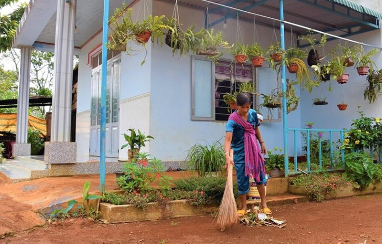 Ngôi nhà xây mới khang trang ở Bon Bù Dấp