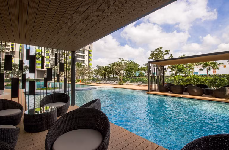 Khu thư giãn thuộc dự án Vista Verde TP Hồ Chí Minh do KN Holdings và CapitaLand.