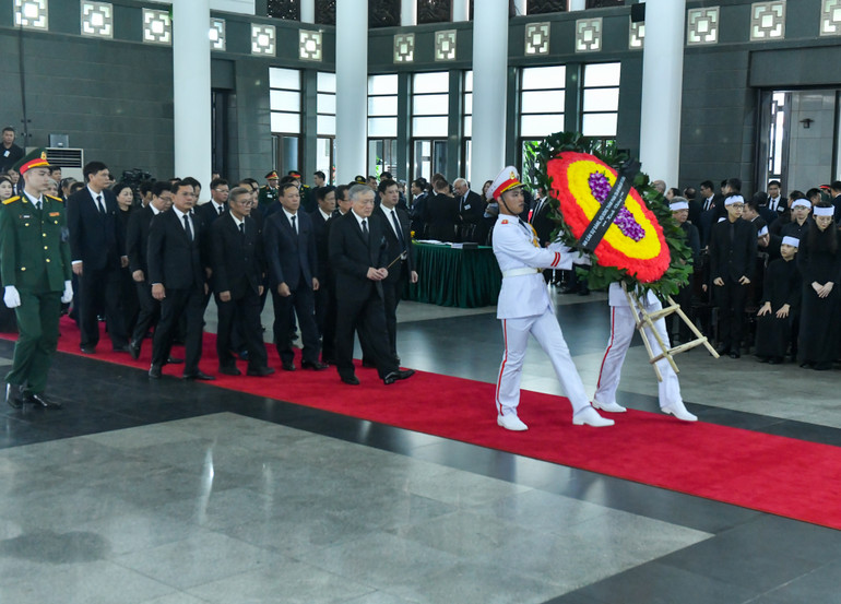 Toàn cảnh Lễ viếng Tổng Bí thư Nguyễn Phú Trọng: Trang nghiêm và xúc động ảnh 140