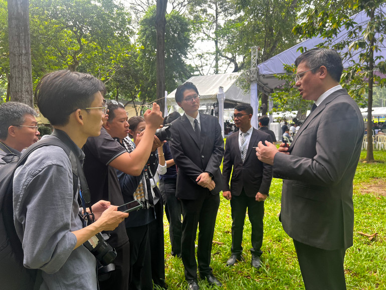 Tổng Lãnh sự Trung Quốc tại Thành phố Hồ Chí Minh Ngụy Hoa Tường chia sẻ với báo chí.