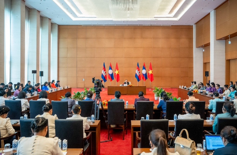 Quang cảnh cuộc tiếp tại Nhà Quốc hội. (Ảnh Duy Linh)