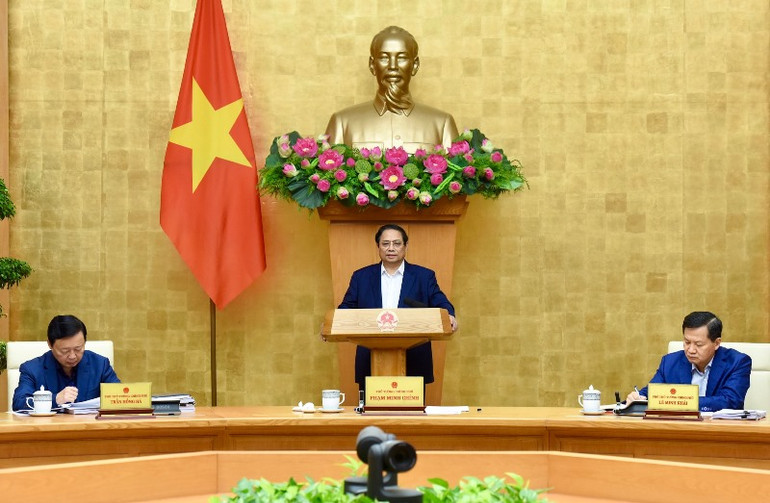 Thủ tướng Phạm Minh Chính dự và chủ trì phiên họp.
