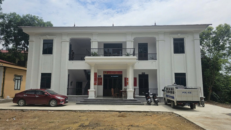Trụ sở Công an xã Đồng Thịnh, huyện Sông Lô mới hoàn thành.