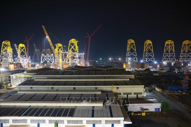 Trung tâm Công nghiệp năng lượng và dịch vụ hậu cần cảng PTSC. Ảnh: Dương Giang/TTXVN