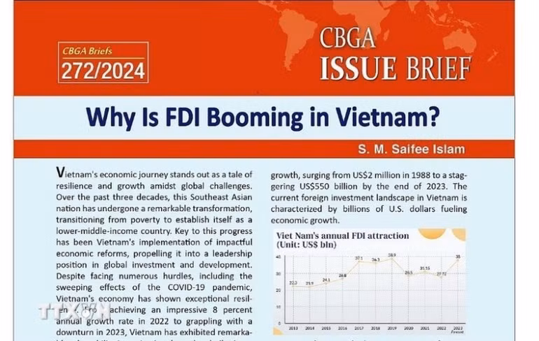 Bài viết đăng tải trên trang mạng https://www.cbgabd.org ngày 4/4. (Ảnh: TTXVN phát)