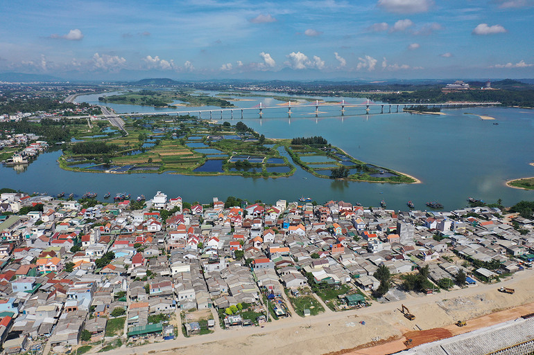 Sau khi sát nhập, không gian xã An Phú, thành phố Quảng Ngãi (Quảng Ngãi) mở rộng, tạo động lực để địa phương hoàn thành các tiêu chí trở thành phường vào năm 2025. (Ảnh: HIỂN CỪ)