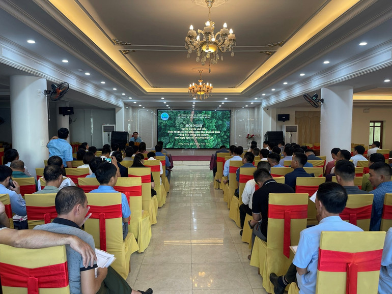 Hội nghị tập huấn tuyên truyền phổ biến về ERPA tại địa bàn huyện Tương Dương.