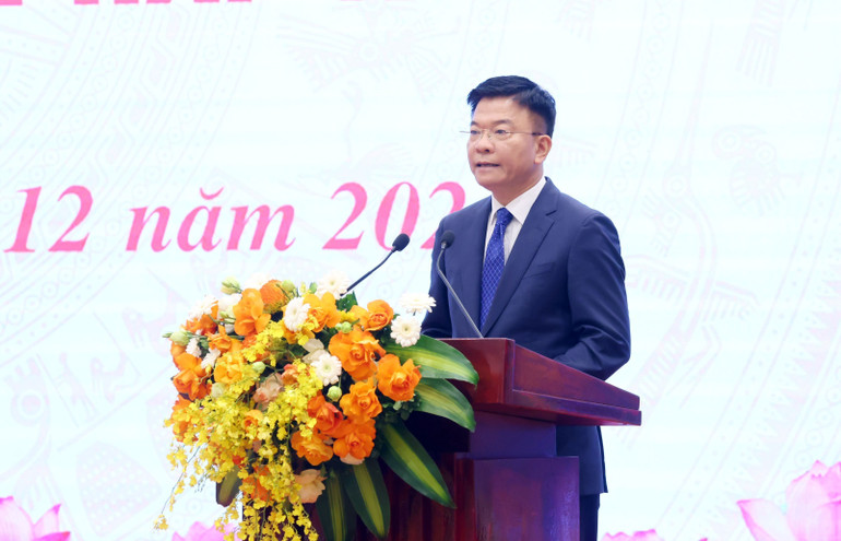 Phó Thủ tướng Lê Thành Long phát biểu chỉ đạo. Ảnh: Phạm Kiên - TTXVN