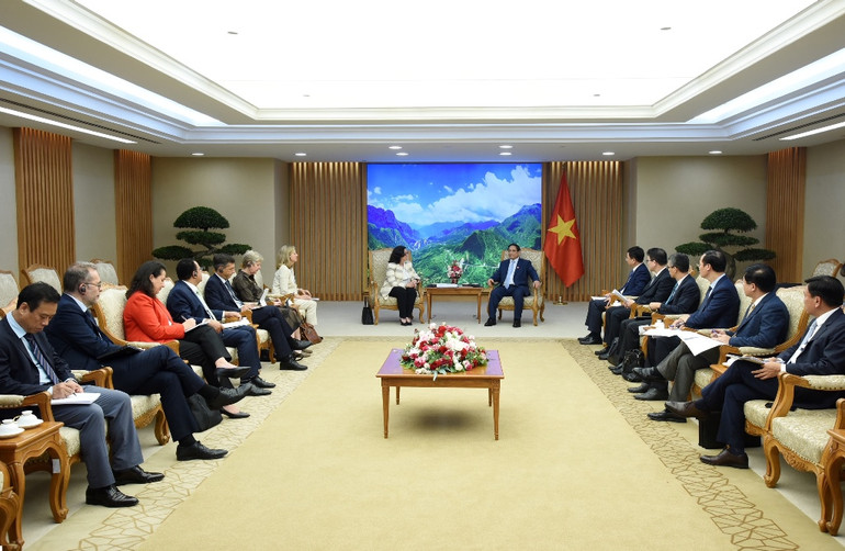 Quang cảnh buổi tiếp.