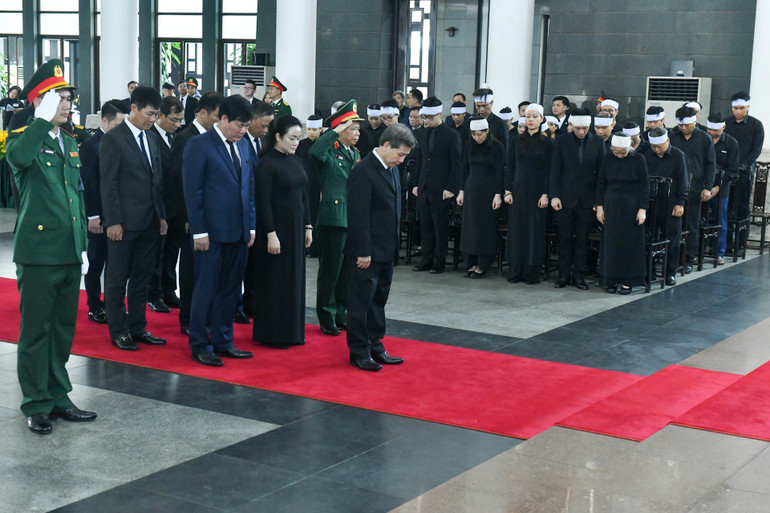 Toàn cảnh Lễ viếng Tổng Bí thư Nguyễn Phú Trọng: Trang nghiêm và xúc động ảnh 147