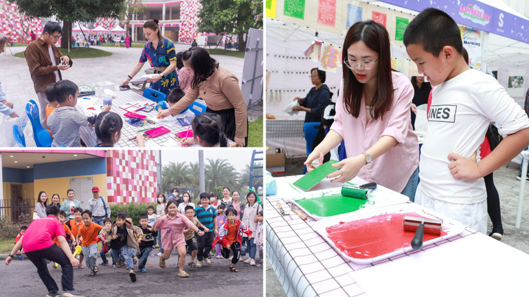 Mỗi gian hàng, hoạt động đều mang ý nghĩa hạnh phúc.