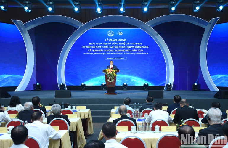 Thủ tướng Phạm Minh Chính phát biểu ý kiến tại buổi lễ.