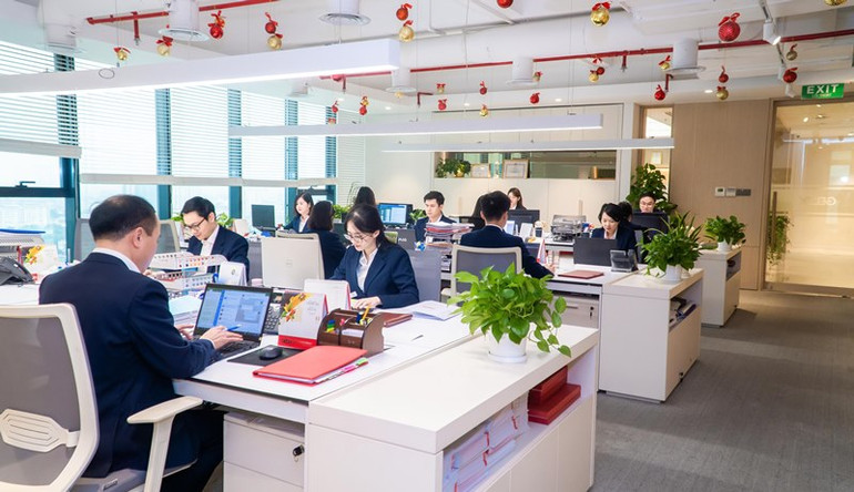 Văn phòng làm việc của Tập đoàn GELEX tại Trụ sở chính - Số 52 Lê Đại Hành, Hai Bà Trưng, Hà Nội.