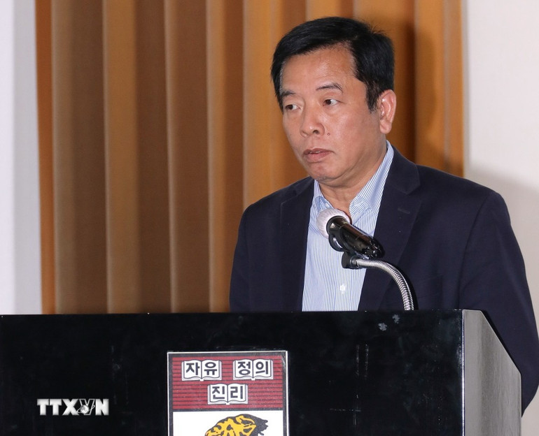 Ông Vũ Hồ, Đại sứ Việt Nam tại Hàn Quốc phát biểu tại hội thảo. (Ảnh: Đức Thắng/TTXVN)